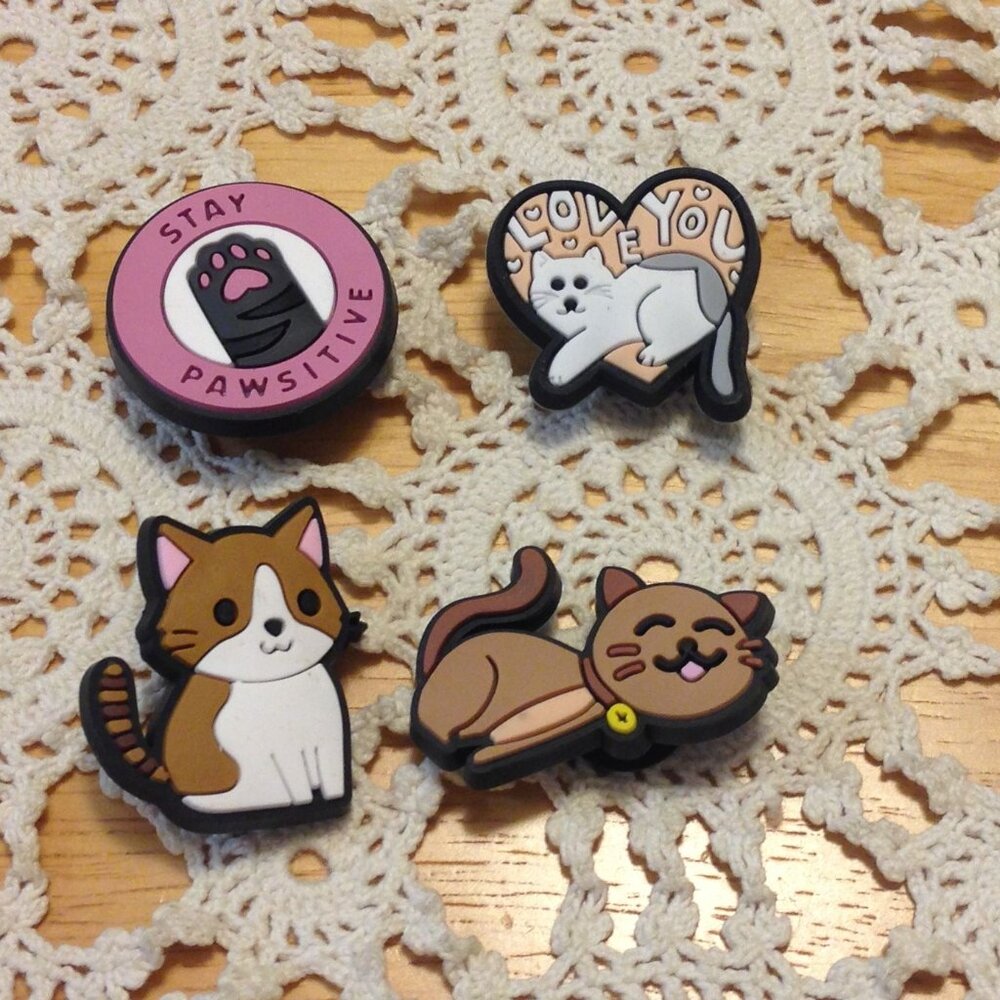 Adorable Kitty cat shoe charms for CROCS